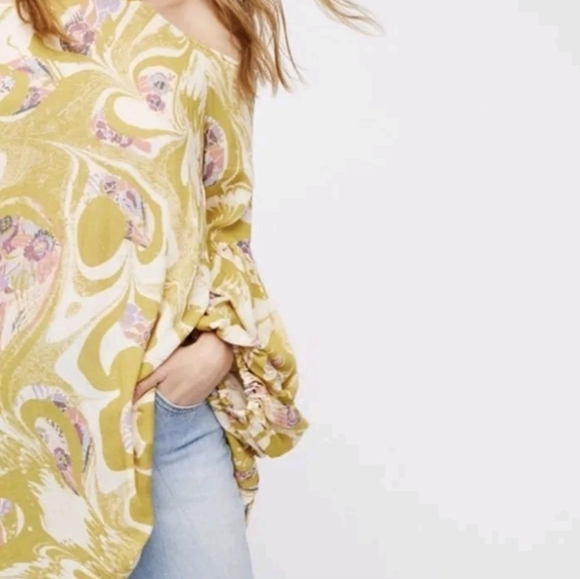 Free people Drift Away Shift boho cold shoulder beach vacation mini dress - Picture 3 of 11